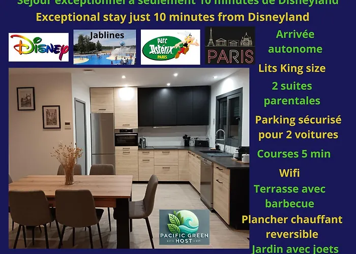 Pacific Green-2 Big Suites-3 Pieces 80M2-Parking 2 Cars-Jardin-Confort