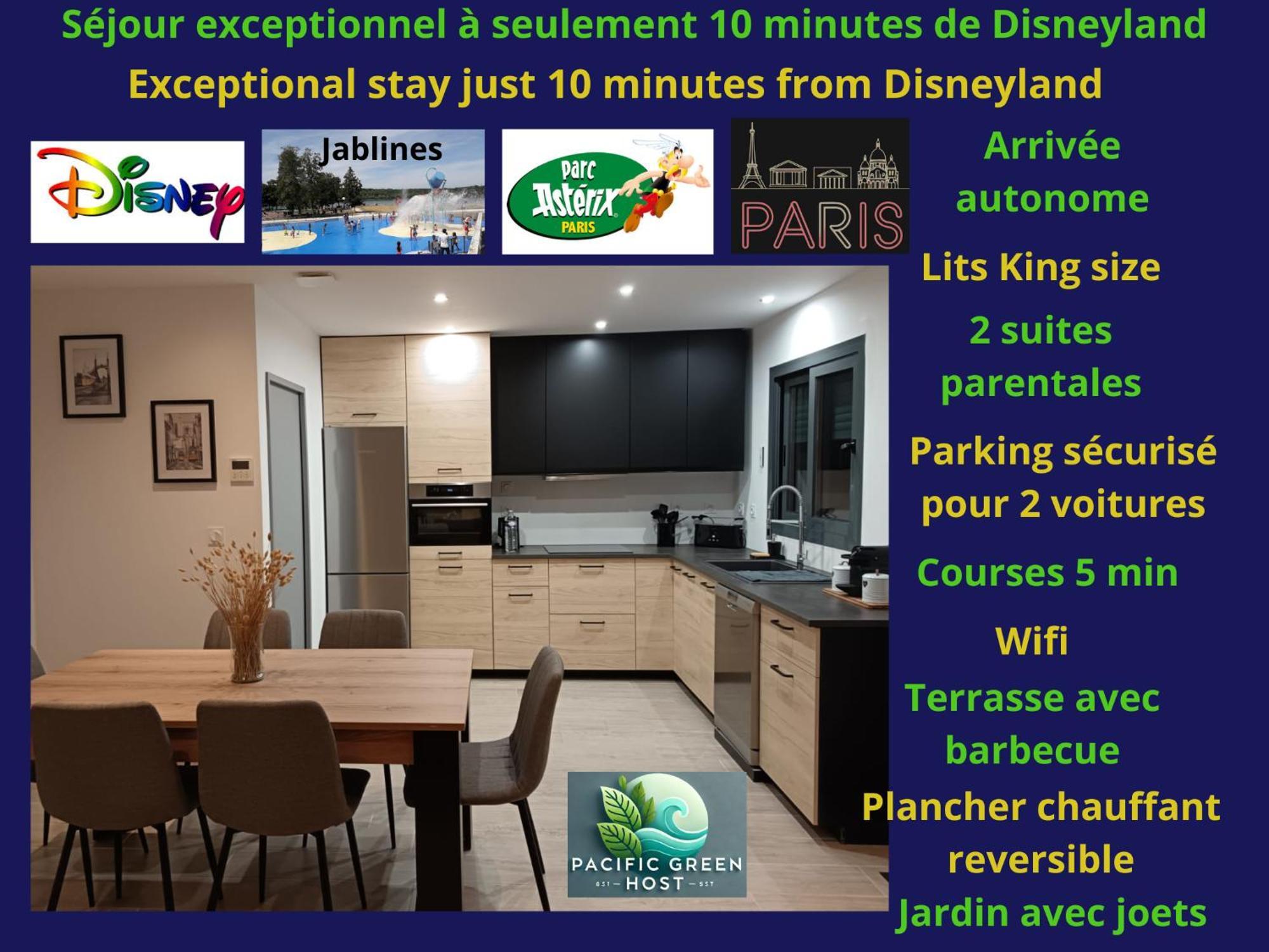 Pacific Green-2 Big Suites-3 Pieces 80m2-parking 2 Cars-jardin-confort